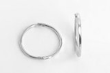 16MM Sterling Silver Square/Flat Edged Half Hinged Hoop Earrings for Women/Teenage/Girls - 925 Sterling Silver - Plain & Simple Faceted Hinged