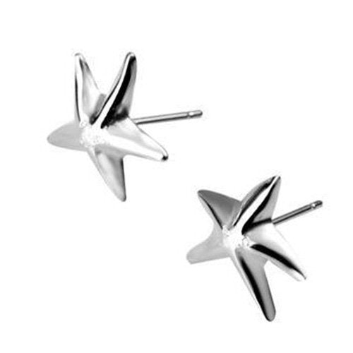 Starfish Stud Earrings - 925 Sterling Silver Plated