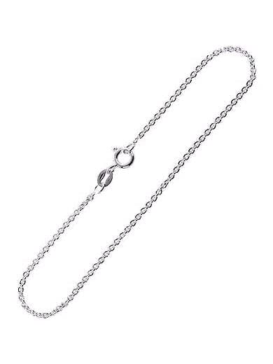 1.5MM Wide Extra Large/Length Sterling Silver Fine CABLE / Belcher Chain Anklet / Ankle Bracelet / Ankle Chain - 925 Sterling Silver - 10" 11" 12" Inch - Oval Links - Anklets for Women