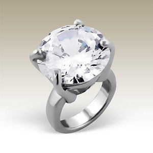 STUNNING ENGAGEMENT RING Sterling Silver Charm Bead for Women Ladies Girls - Slide-On Bead - To Fit European Charm Bracelets & Necklaces. OX5021