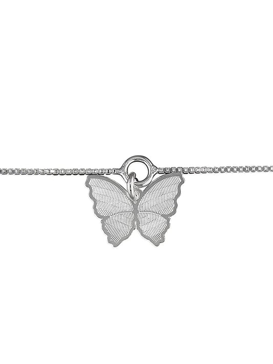 Creature/Animal/Insect Themed Sterling Silver Anklet/Ankle Bracelet/Ankle Chain - 925 Ster ##butterfly
