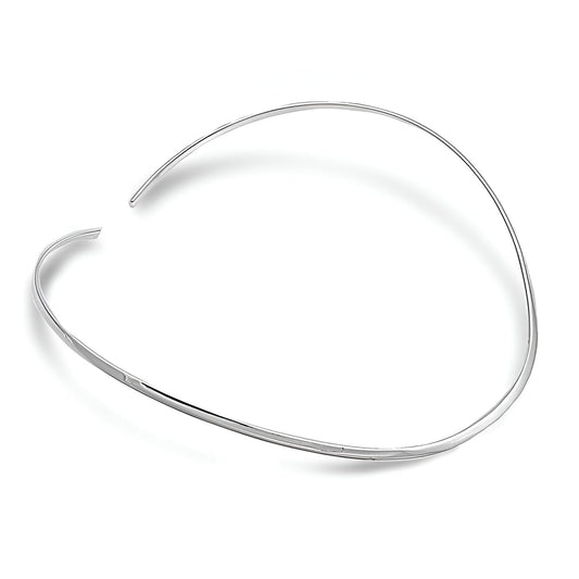 Solid Sterling Silver Choker Necklaces for Women / Girls - Choker Necklace Collar - Adjust ##3mm