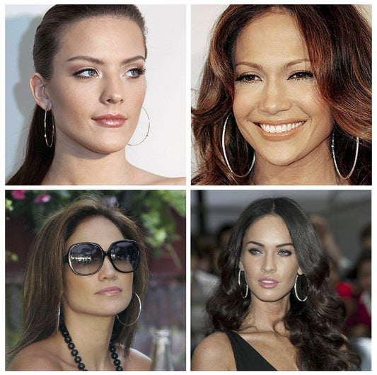Sterling Silver Continuous Endless Hoop Earrings - 2.5MM Thickness - 70mm, 80mm, 90mm, 100mm, 110mm & 120mm Diameters Available
