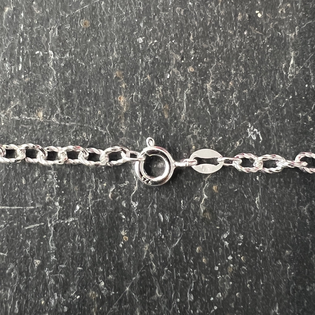 Twisted Link Sterling Silver Anklet