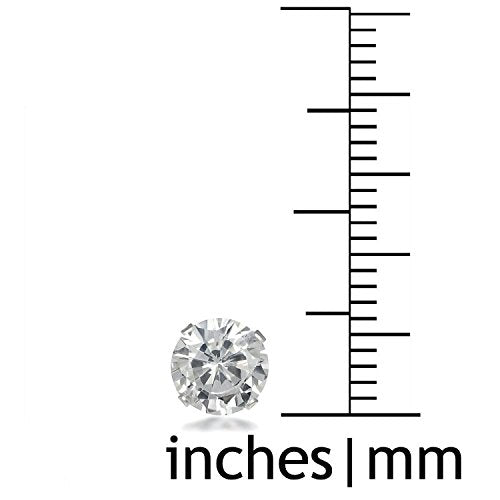 6MM WOMENS Sparkly Disco Ball Sterling Silver Stud Earrings - RED SIAM