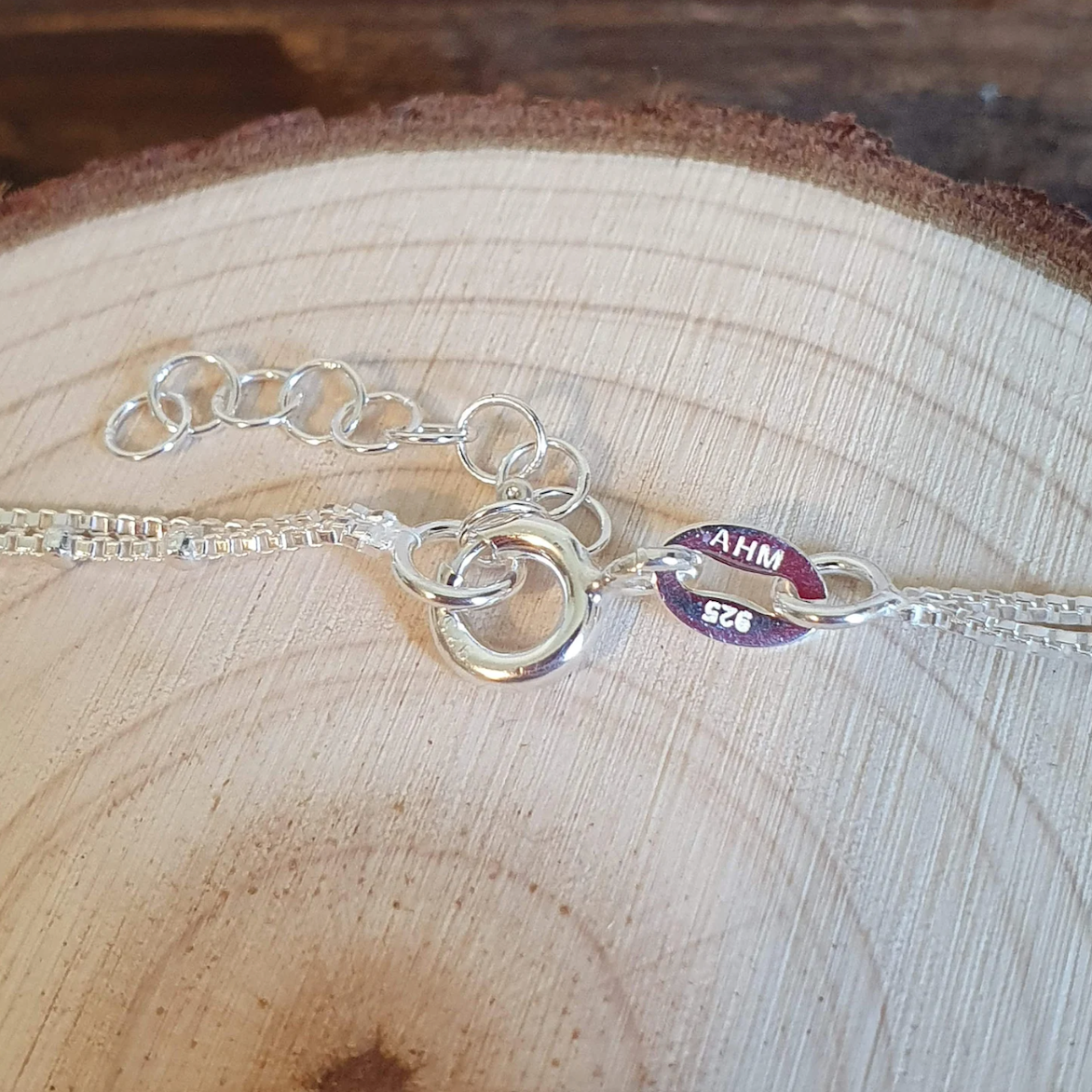 Double Heart Sterling Silver Anklet