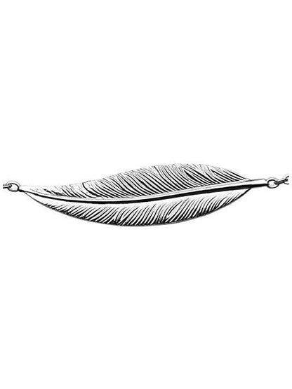 Feather Sterling Silver Anklet / Ankle Bracelet / Ankle Chain - 925 Sterling Silver - 9" to 10" Inch / 11" to 12" Inch - Anklets for Women