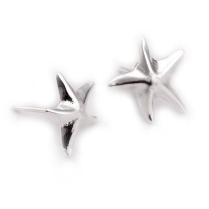 Starfish Stud Earrings - 925 Sterling Silver Plated
