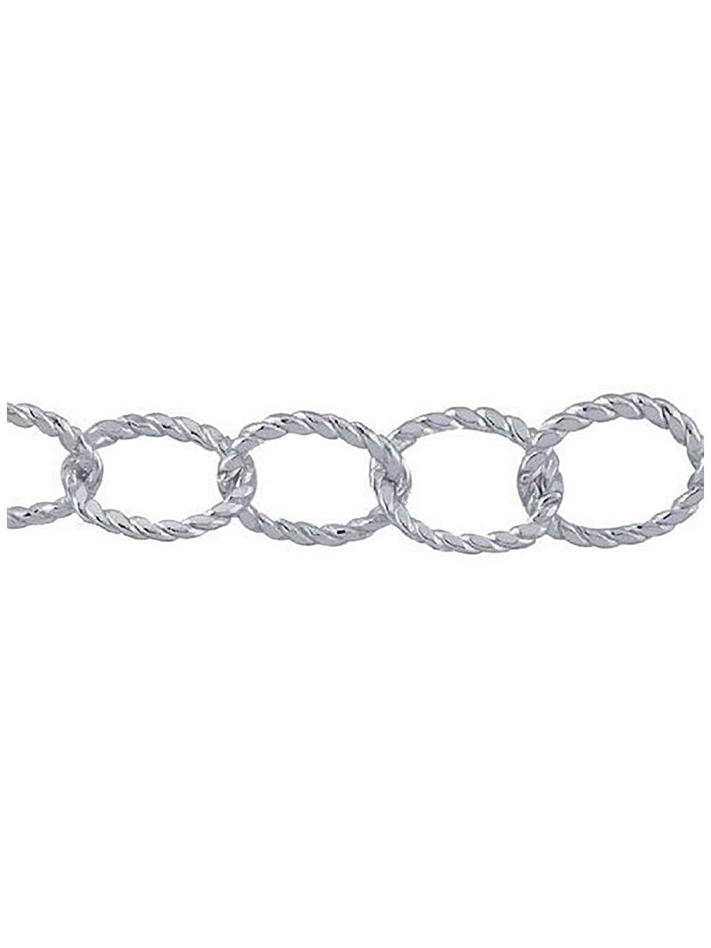 9.5" Inch / 10.5" Inch Thick Twisted Cable Chain Sterling Silver Anklet/Ankle Bracelet/Ankle Chain - 925 Sterling Silver - Adjustable - Nearly 5mm Wide - Anklets for Women