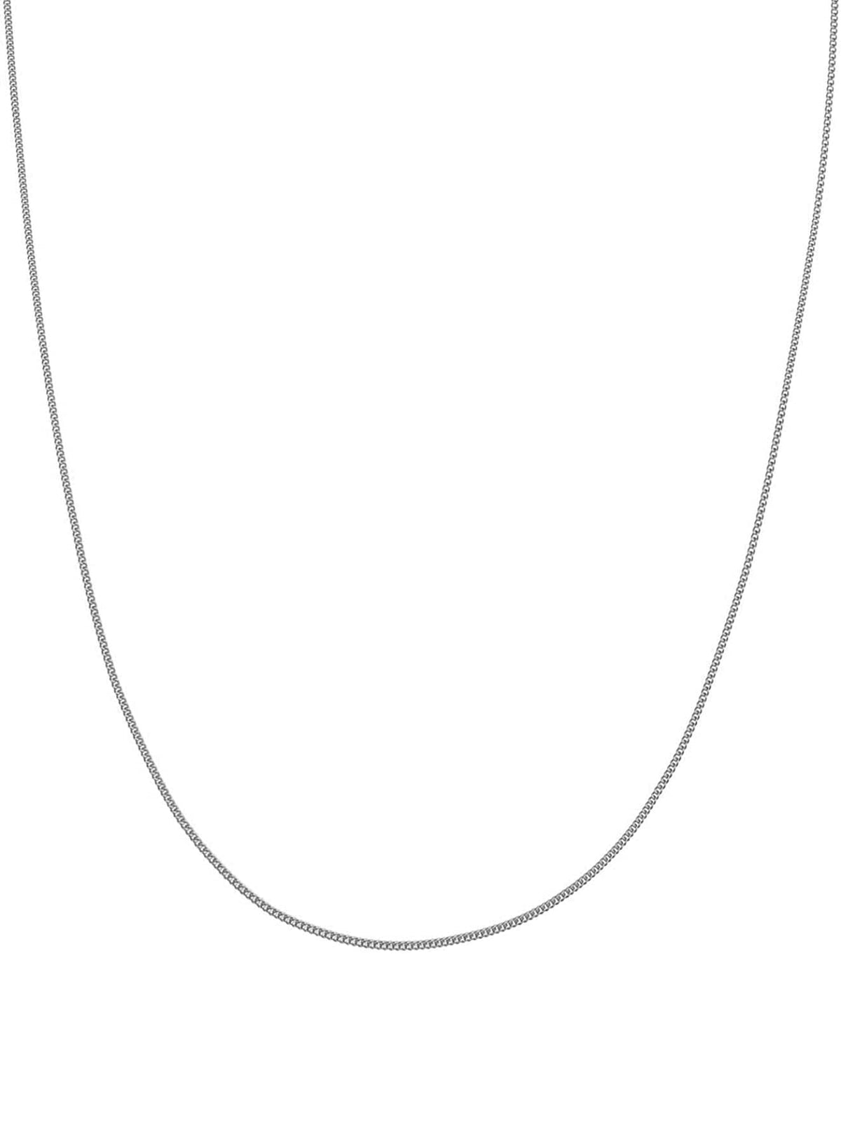 925 Sterling Silver 0.8 MM/1.2 MM Width Curb Chain Necklace for Women Men Unisex - 16" 18" 