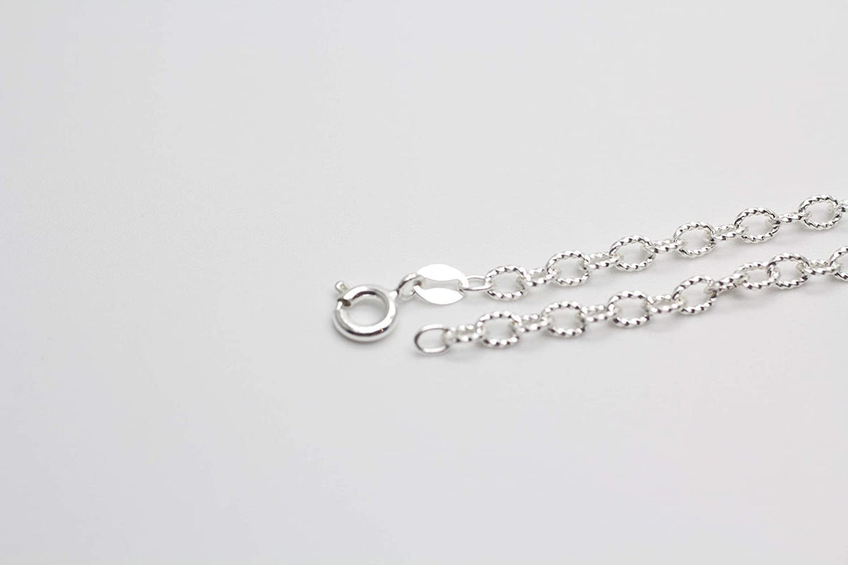 9.5" Inch / 10.5" Inch Thick Twisted Cable Chain Sterling Silver Anklet/Ankle Bracelet/Ankle Chain - 925 Sterling Silver - Adjustable - Nearly 5mm Wide - Anklets for Women