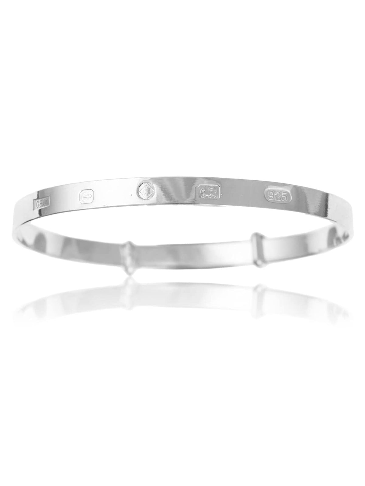 4MM / 6MM Wide Feature Hallmark Expanding / Expandable / Adjustable Bangle Bracelet for Ba 