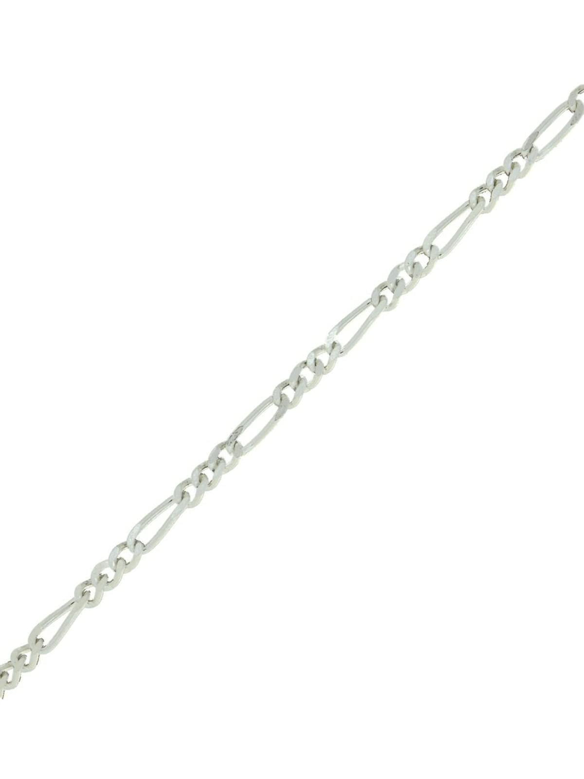 Figaro Chain Link Sterling Silver Anklet / Ankle Bracelet / Ankle Chain - 925 Sterling Sil 