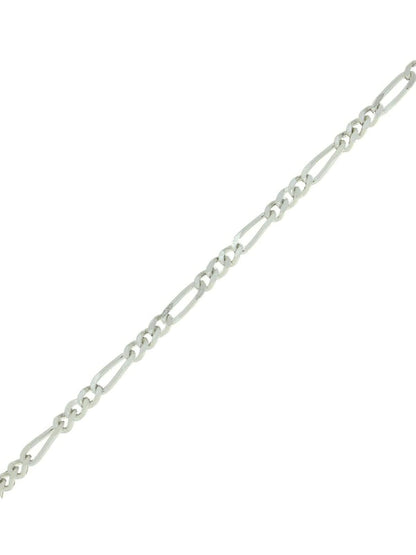 Figaro Chain Link Sterling Silver Anklet / Ankle Bracelet / Ankle Chain - 925 Sterling Sil 