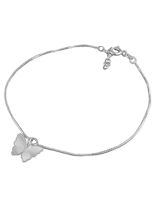 Creature/Animal/Insect Themed Sterling Silver Anklet/Ankle Bracelet/Ankle Chain - 925 Ster ##butterfly