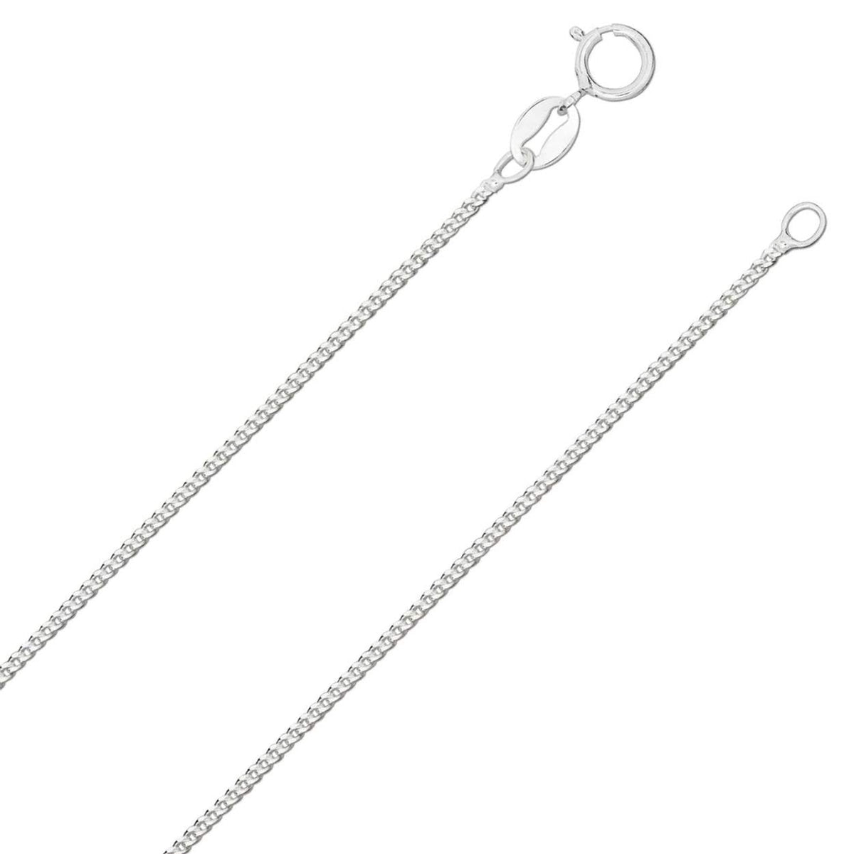 925 Sterling Silver 1.2/1.75/2.1/2.8 MM Curb Chain Necklace for Women Men Unisex - 16 18 2 