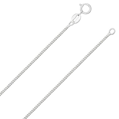 925 Sterling Silver 1.2/1.75/2.1/2.8 MM Curb Chain Necklace for Women Men Unisex - 16 18 2 