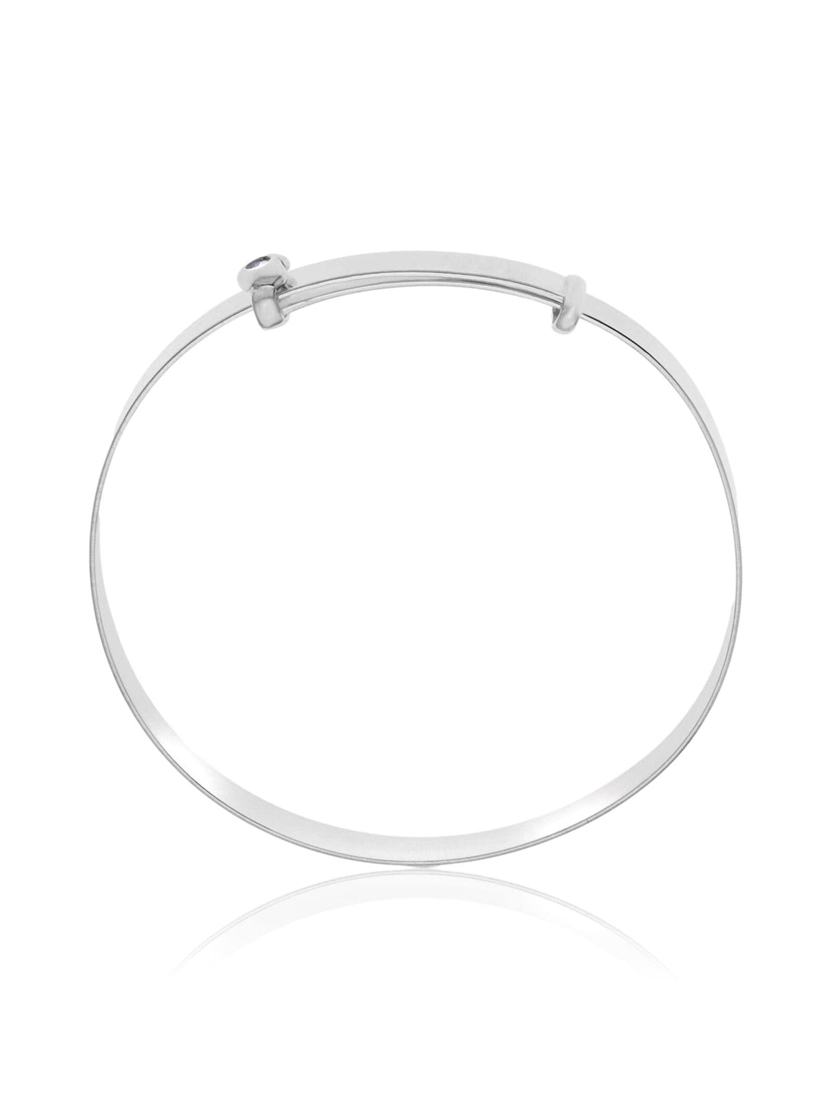 Diamond Set Expanding/Expandable/Adjustable Bangle Bracelet for Baby/Child/Children/Women 