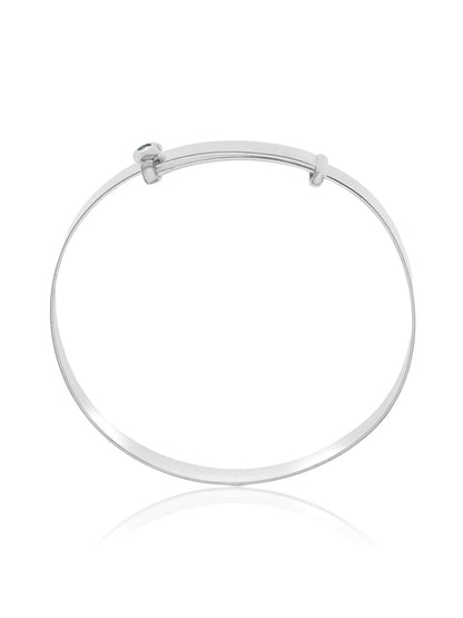 Diamond Set Expanding/Expandable/Adjustable Bangle Bracelet for Baby/Child/Children/Women 