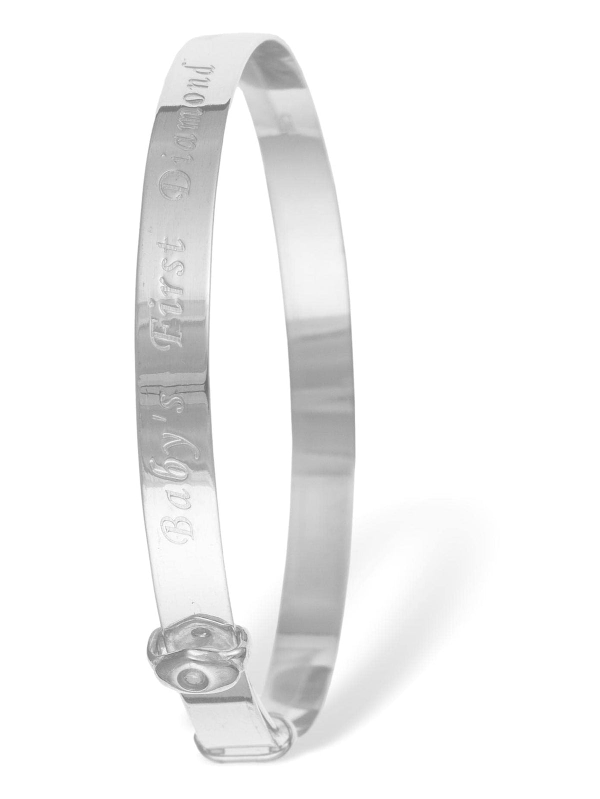 Diamond Set Expanding/Expandable/Adjustable Bangle Bracelet for Baby/Child/Children/Women 