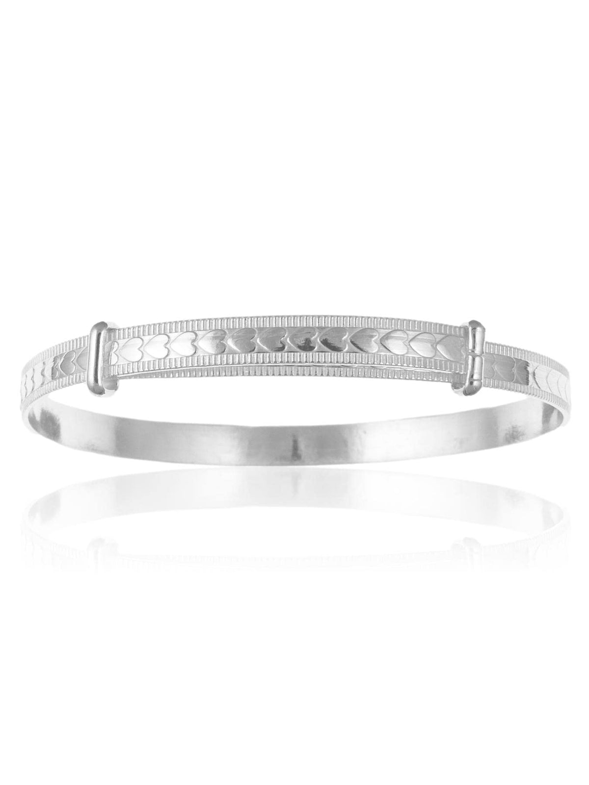 Heart Design / Pattern Expanding / Expandable / Adjustable Bangle Bracelet for Baby/Child/ 