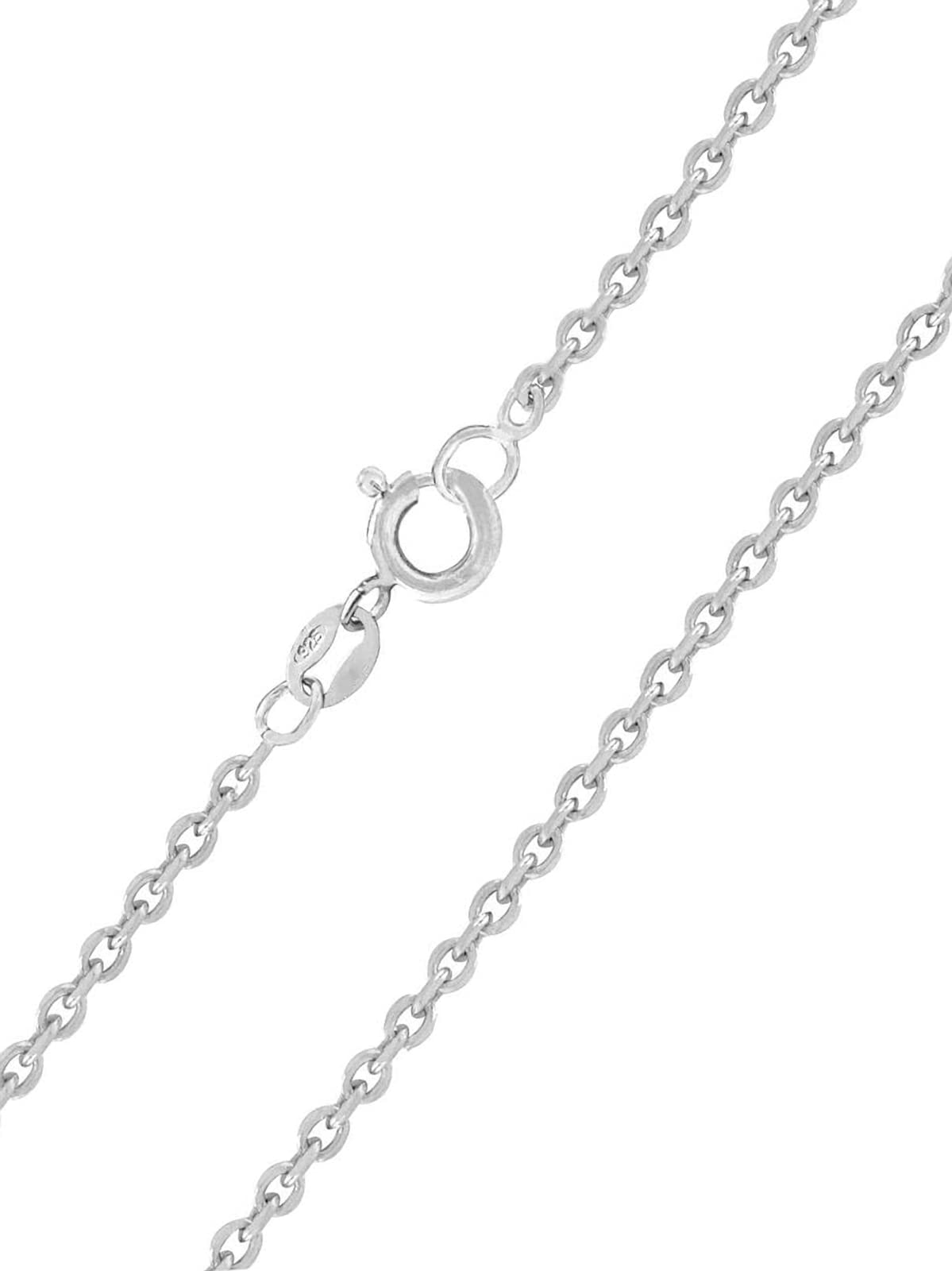 1.5MM Wide Extra Large/Length Sterling Silver Fine CABLE / Belcher Chain Anklet / Ankle Bracelet / Ankle Chain - 925 Sterling Silver - 10" 11" 12" Inch - Oval Links - Anklets for Women
