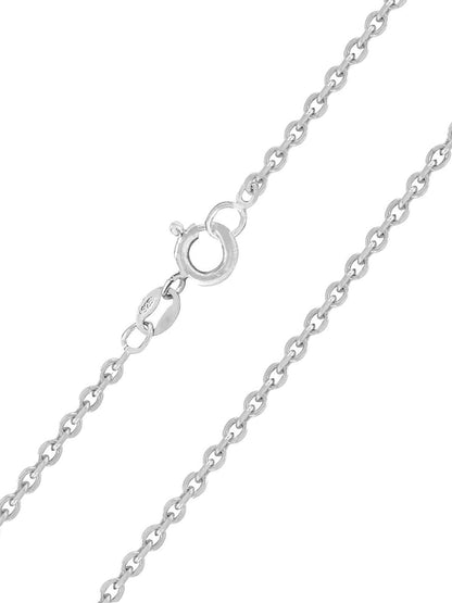 1.5MM Wide Extra Large/Length Sterling Silver Fine CABLE / Belcher Chain Anklet / Ankle Bracelet / Ankle Chain - 925 Sterling Silver - 10" 11" 12" Inch - Oval Links - Anklets for Women
