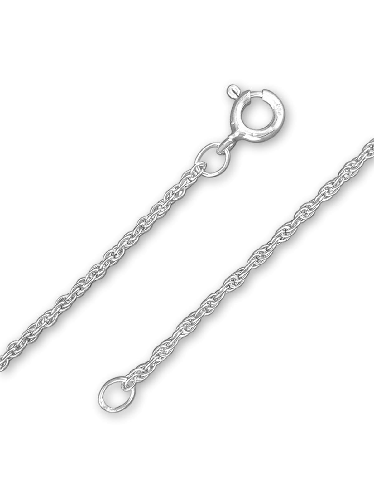 Twisted Prince of Wales Chain Sterling Silver Bracelet for Women/Teenager/Girls - 925 Sterling Silver - 7.5" Inch/19 cm - Ideal Everyday Thin Bracelet