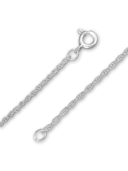 Twisted Prince of Wales Chain Sterling Silver Bracelet for Women/Teenager/Girls - 925 Sterling Silver - 7.5" Inch/19 cm - Ideal Everyday Thin Bracelet