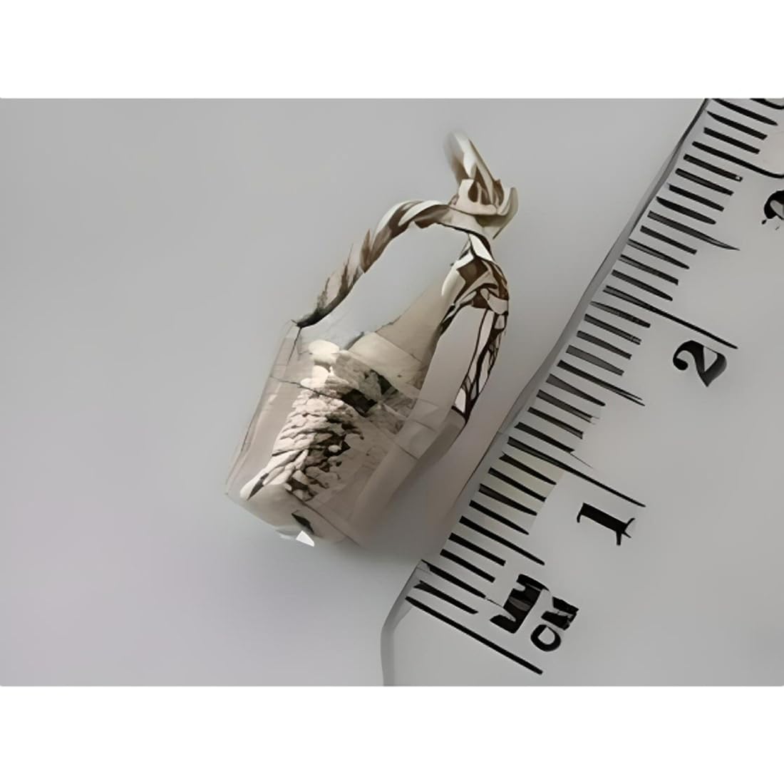 Champagne Bottle & Bucket Traditional Link Charm - 925 Sterling Silver - For European Style Charm Bracelets. BU2141ID