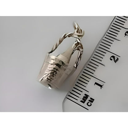 Champagne Bottle & Bucket Traditional Link Charm - 925 Sterling Silver - For European Style Charm Bracelets. BU2141ID