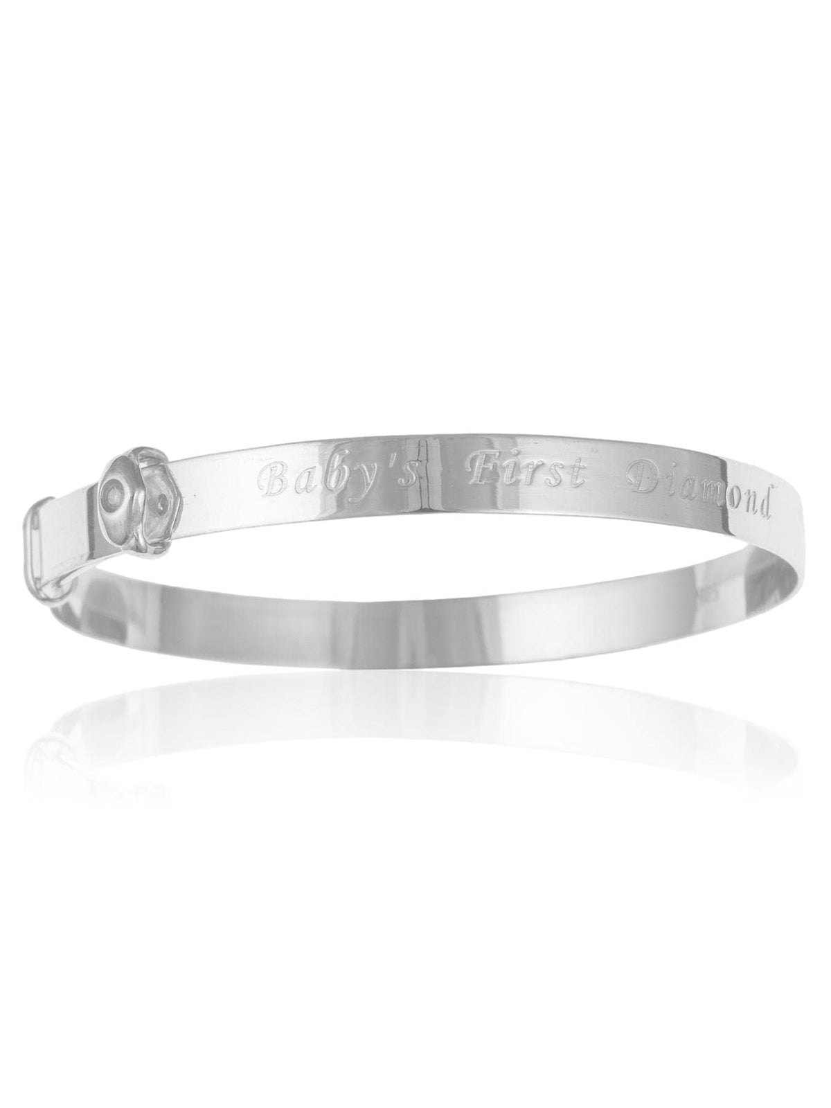 Diamond Set Expanding/Expandable/Adjustable Bangle Bracelet for Baby/Child/Children/Women 