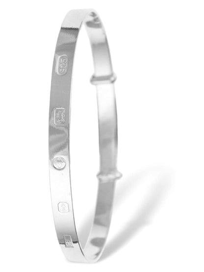 4MM / 6MM Wide Feature Hallmark Expanding / Expandable / Adjustable Bangle Bracelet for Ba 