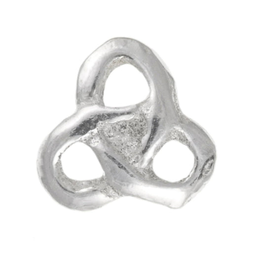Pair of Irish Celtic Trinity Knot Nose Studs - 925 Sterling Silver
