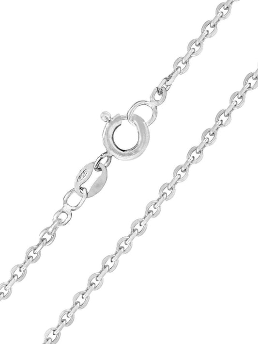 2MM / 2.5MM / 3.4MM Wide Sterling Silver Oval Link CABLE / Belcher Chain Anklet / Ankle Br ##2-0mm