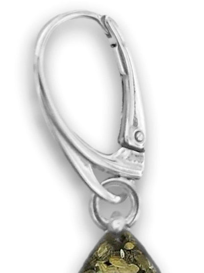 Pear/Teardrop Cut Baltic Amber Lever Back 925 Sterling Silver Earrings for Women/Ladies/Gi 