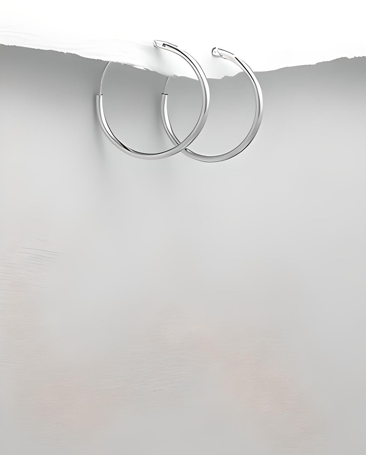 16MM Sterling Silver Plain Simple Polished Top Hinged Endless Hoop Earrings - Fine Circle Round Hoop Sleeper Earrings for Women/Teenagers/Girls