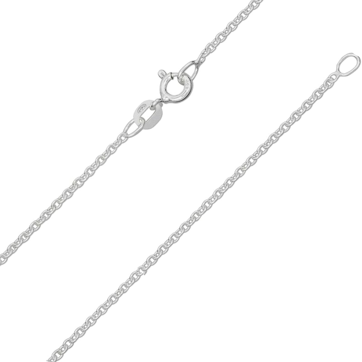925 Sterling Silver 1.3/1.7/2.0/2.9/3.3 MM Belcher/Rolo Chain Necklace for Women Men Unise 