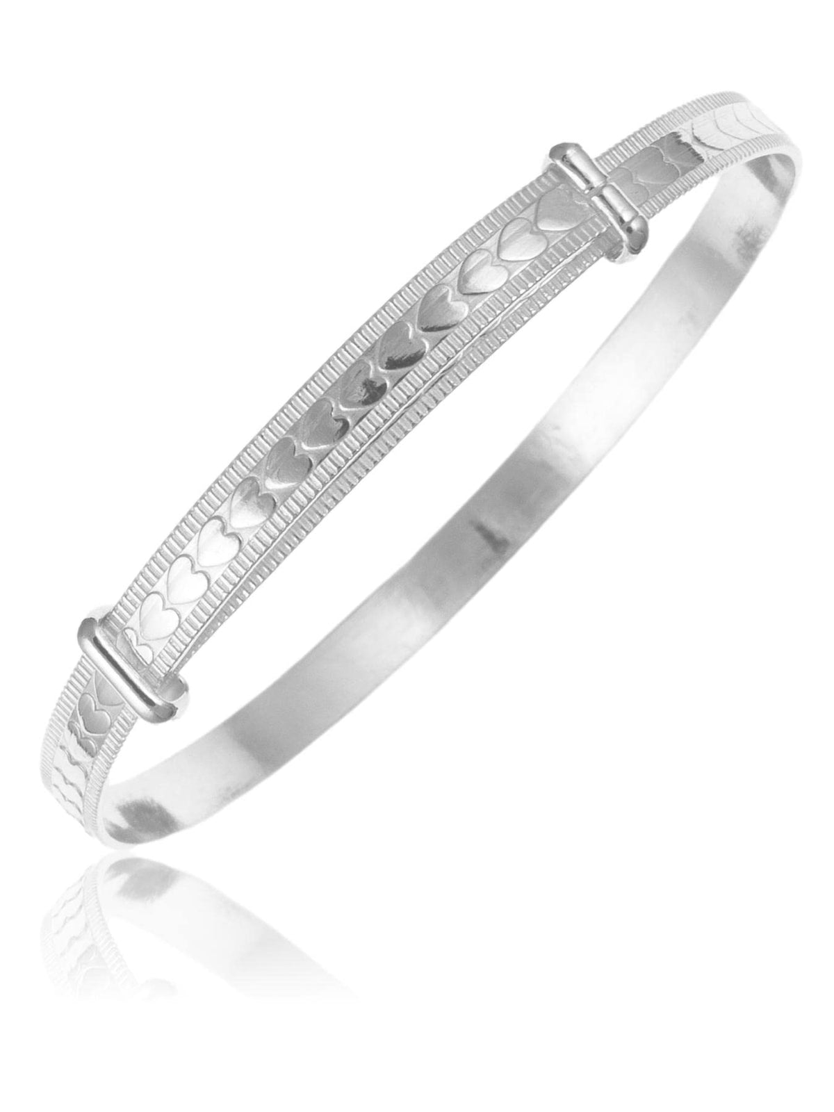 Heart Design / Pattern Expanding / Expandable / Adjustable Bangle Bracelet for Baby/Child/ 