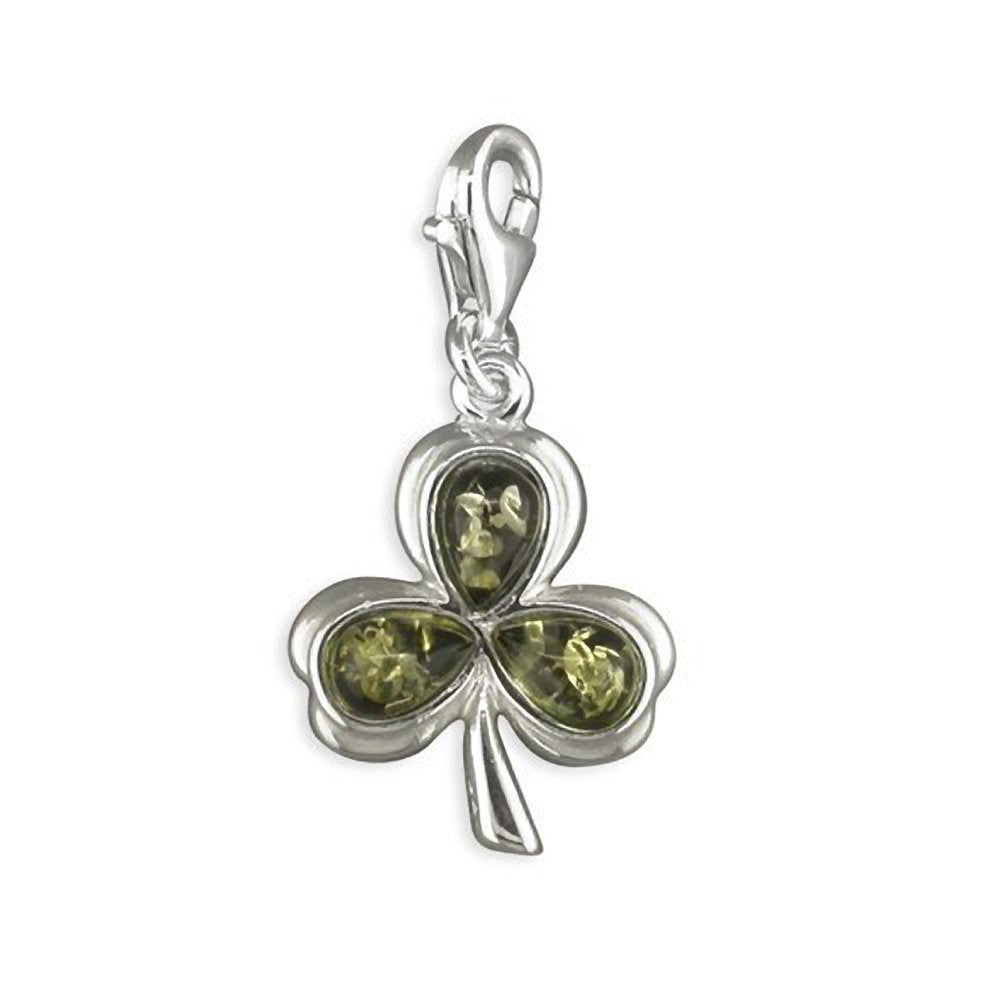 Cubic Zirconia (CZ)/Crystal Set Clip On Charms Collection - Sterling Silver Clip On Charm 
