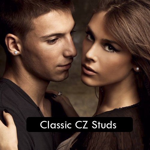 ZIRCON BLUE Classic Brilliant Round Cut Cubic Zirconia (CZ) Sterling Silver Birthstone Stud Earrings/Ear Studs for Women Ladies Girls - 2MM 3MM 4MM 5MM 6MM 7MM 8MM 9MM 10MM 11MM 12MM