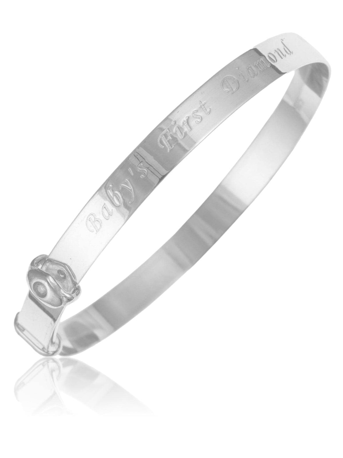 Diamond Set Expanding/Expandable/Adjustable Bangle Bracelet for Baby/Child/Children/Women 