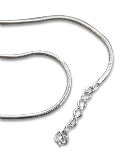 Snake Chain Link Sterling Silver Anklet/Ankle Bracelet/Ankle Chain - 925 Sterling Silver - 