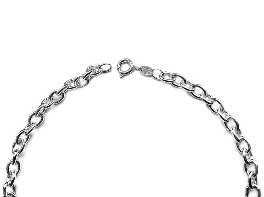 8" Inch Mens Sterling Silver Belcher Chain Bracelet - 8" Inch Thick Link Chain Bracelet - 8 Grams