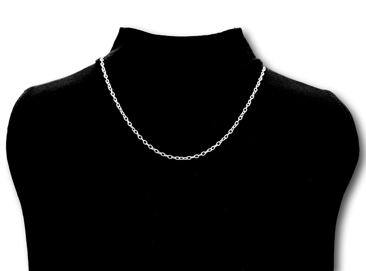 925 Sterling Silver 2/2.5/3.4/3.8 MM Wide Cable/Open Cable/Twisted Cable Chain Necklace fo 