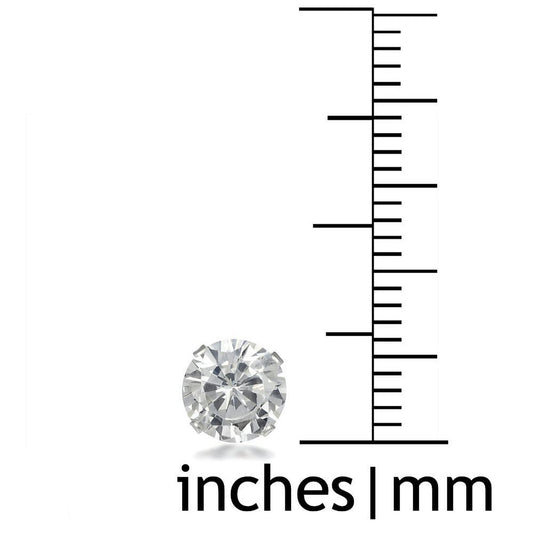 6MM Disco Ball Sterling Silver Dangly Drop Hook Earrings