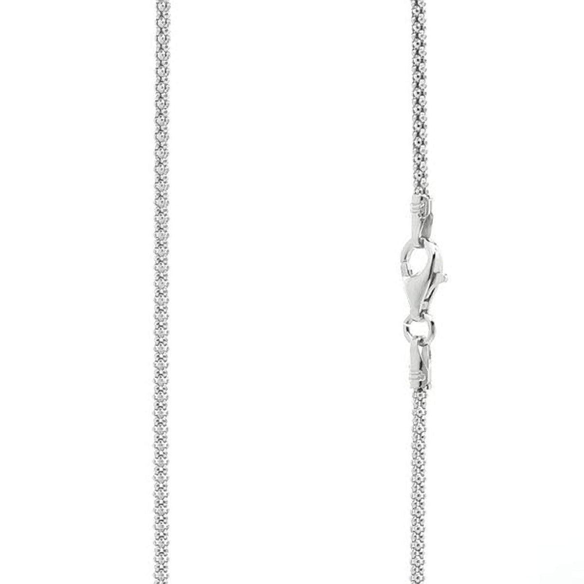 POPCORN Necklace Chain for Men Women Children - 925 Sterling Silver - Italian Made - Avail 