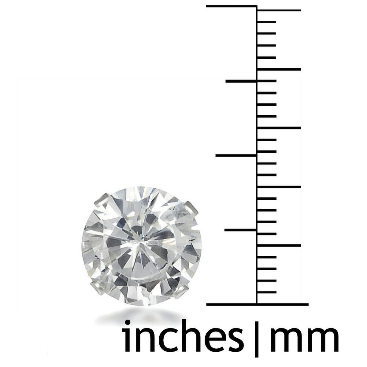 10MM WOMENS Sparkly Disco Ball Sterling Silver Stud Earrings