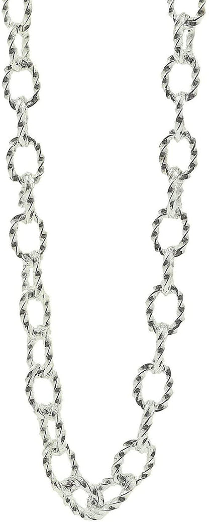 9.5" Inch / 10.5" Inch Thick Twisted Cable Chain Sterling Silver Anklet/Ankle Bracelet/Ankle Chain - 925 Sterling Silver - Adjustable - Nearly 5mm Wide - Anklets for Women