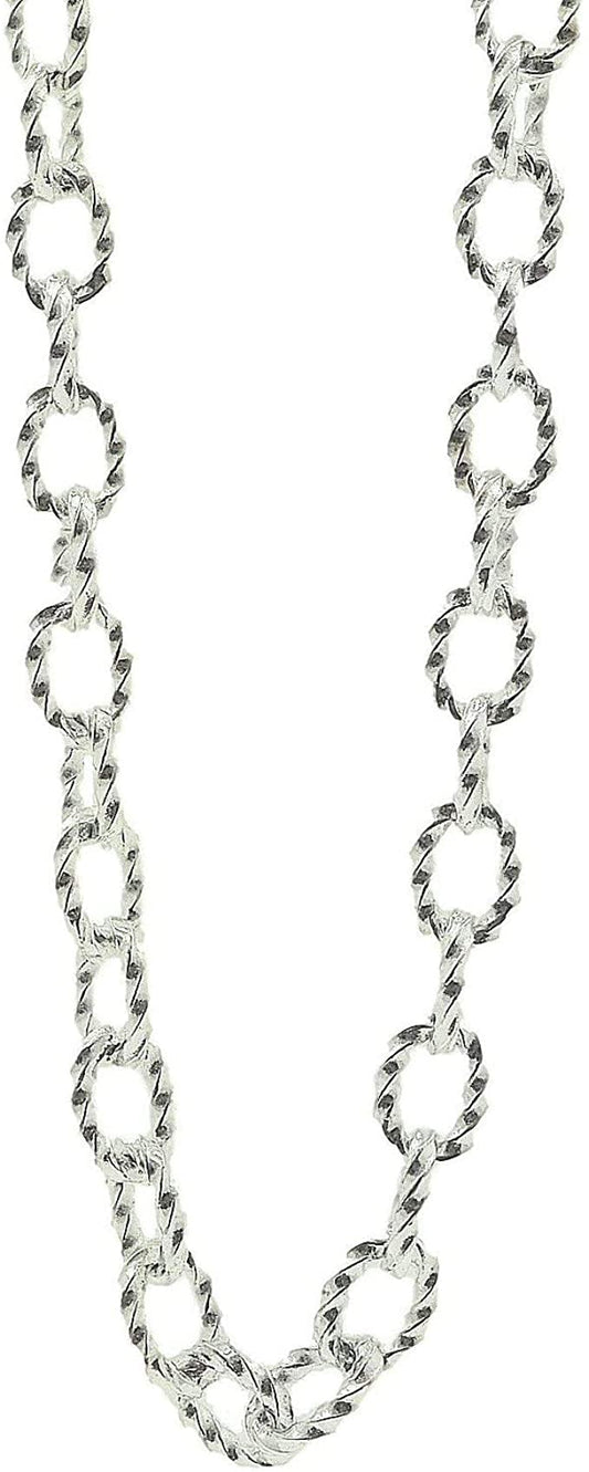 9.5" Inch / 10.5" Inch Thick Twisted Cable Chain Sterling Silver Anklet/Ankle Bracelet/Ankle Chain - 925 Sterling Silver - Adjustable - Nearly 5mm Wide - Anklets for Women